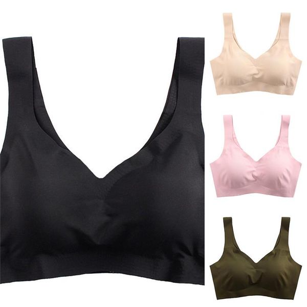 women seamless sports yoga bra padded fitness running gym underwear push up sport clothing, White;black
women seamless sports yoga bra padded fitness running gym underwear push up sport clothing, White;black