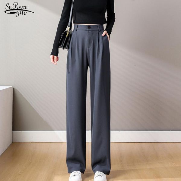 women's pants & capris high waist suit for women cool autumn casual fashion straight wide leg trousers spodnie 17662, Black;white
women's pants & capris high waist suit for women cool autumn casual fashion straight wide leg trousers spodnie 17662, Black;white