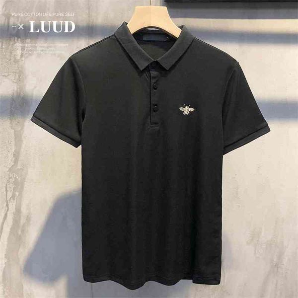 handsome little bee men's polo shirt summer trend craft embroidery t-shirt korean slim fit short sleeve casual top, White;black
handsome little bee men's polo shirt summer trend craft embroidery t-shirt korean slim fit short sleeve casual top, White;black