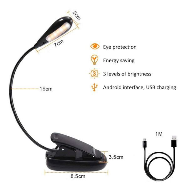book lights usb rechargeable led light brightnes dimmable bendable reading study desk lamp with clip stand
book lights usb rechargeable led light brightnes dimmable bendable reading study desk lamp with clip stand