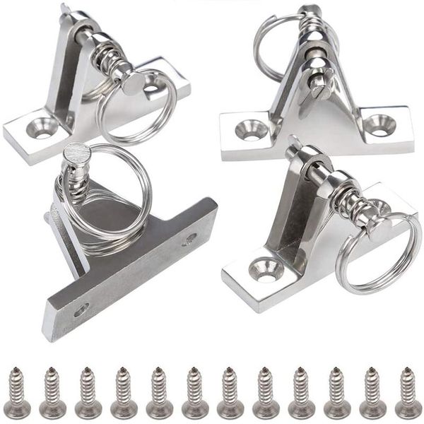 -4 pack 90 degree deck hinge with pin and ring, 316 stainless steel, installation screws rafts/inflatable boats
-4 pack 90 degree deck hinge with pin and ring, 316 stainless steel, installation screws rafts/inflatable boats