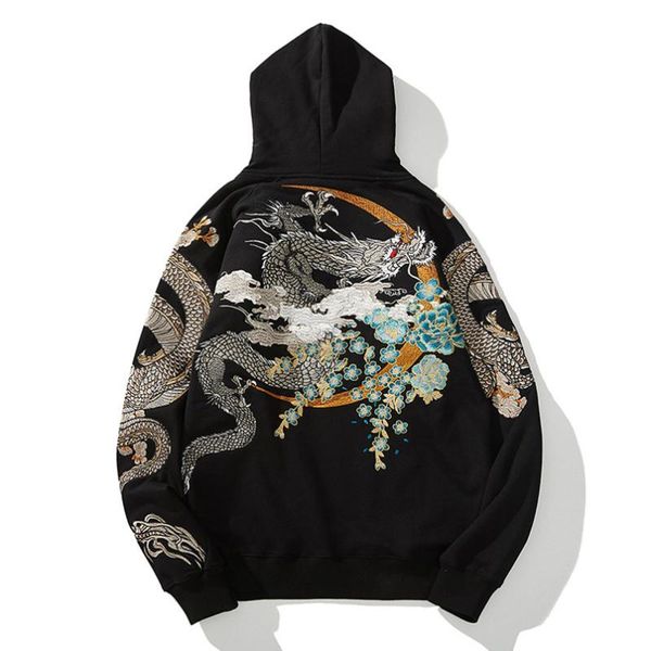 men's hoodies & sweatshirts yokosuka autumn winter sweatshirt men women fleece thick dragon embroidered hooded quilted sukajan pullover, Black
men's hoodies & sweatshirts yokosuka autumn winter sweatshirt men women fleece thick dragon embroidered hooded quilted sukajan pullover, Black