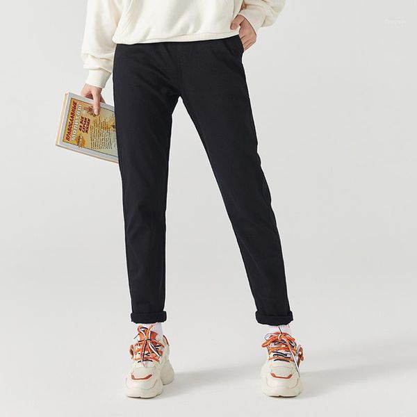 women's pants & capris semir casual trousers women autumn and winter trend loose black small straight, Black;white
women's pants & capris semir casual trousers women autumn and winter trend loose black small straight, Black;white