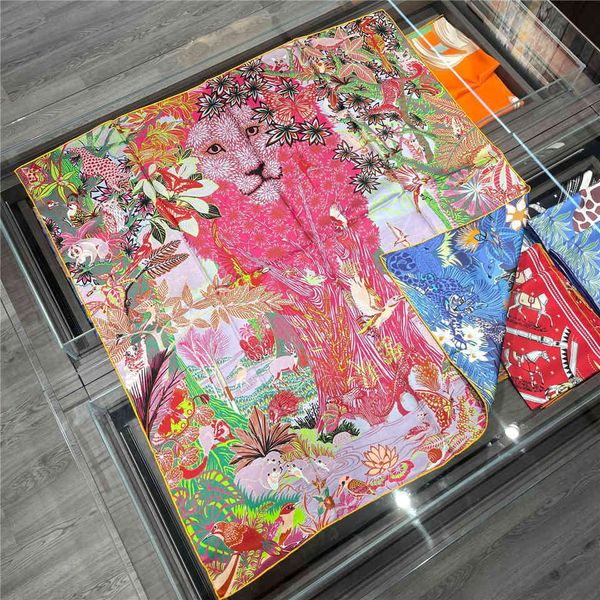 90cm double sided 100% real brand design jungle lion natural silk square scarf shawl women hijab bandana kerchief, Blue;gray
90cm double sided 100% real brand design jungle lion natural silk square scarf shawl women hijab bandana kerchief, Blue;gray
