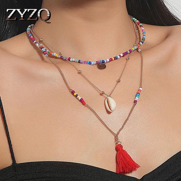 pendant necklaces zyzq retro temperament multi layer color bead necklace for women bohemian personality hand woven clavicle chain jewelry, Silver
pendant necklaces zyzq retro temperament multi layer color bead necklace for women bohemian personality hand woven clavicle chain jewelry, Silver