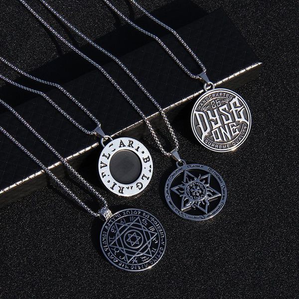 pendant necklaces vantage men's necklace talisman solomon six-pointed star 12 constellation stainless steel amulet lucky jewelry, Silver
pendant necklaces vantage men's necklace talisman solomon six-pointed star 12 constellation stainless steel amulet lucky jewelry, Silver
