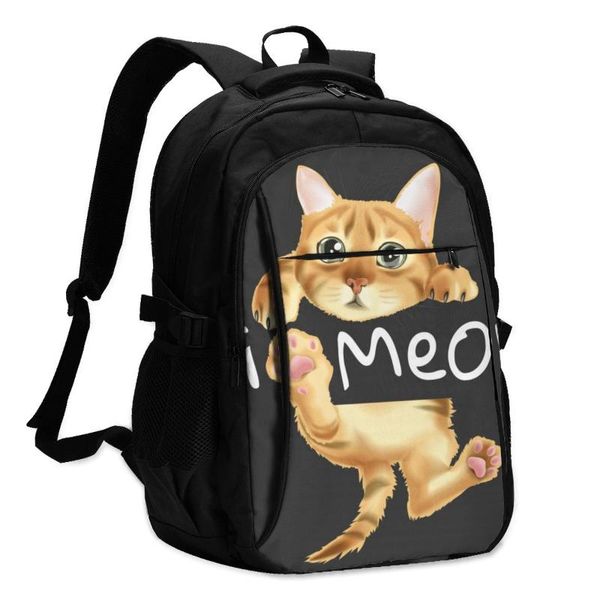 backpack usb charge women cat hanging hi meow slogan student letters print school bag teenager girls
backpack usb charge women cat hanging hi meow slogan student letters print school bag teenager girls