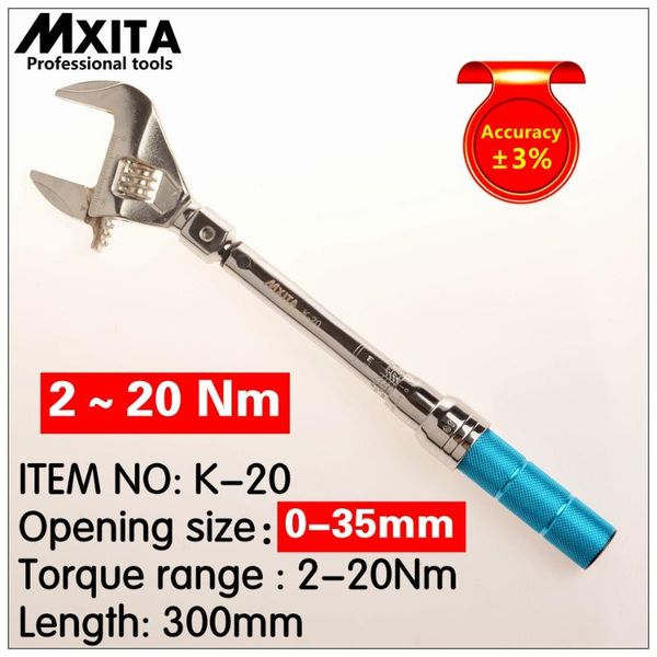 hand tools mxita open torque wrench 2-20nm accuracy 3% insert ended head 0-45mm adjustable interchangeable spanner
hand tools mxita open torque wrench 2-20nm accuracy 3% insert ended head 0-45mm adjustable interchangeable spanner