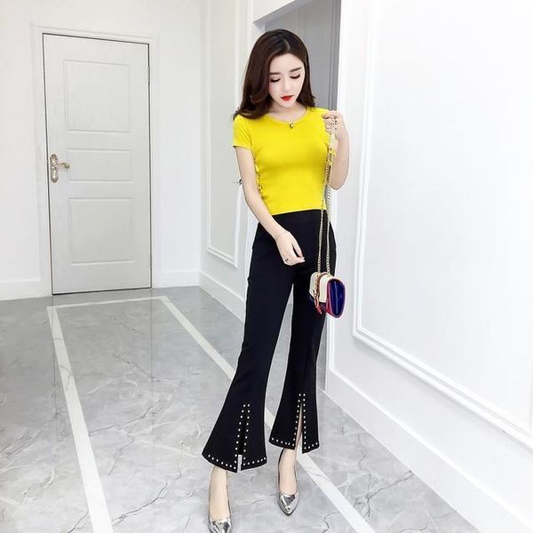 spring summer lace-up fashion small female temperament wild slim goddess split wide leg pants suit women's suits & blazers, White;black
spring summer lace-up fashion small female temperament wild slim goddess split wide leg pants suit women's suits & blazers, White;black