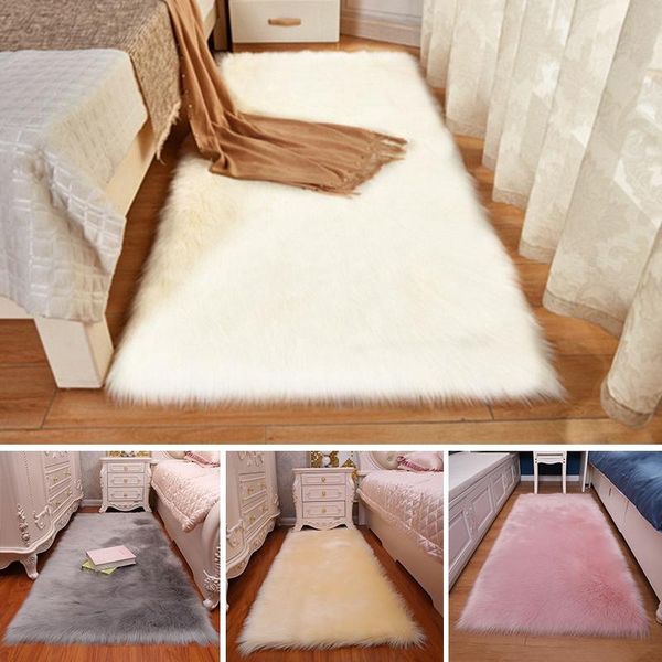 faux fur rug solid color rugs for living room plush carpets bed home floor mat non-slip fluffy area 2021 
faux fur rug solid color rugs for living room plush carpets bed home floor mat non-slip fluffy area 2021