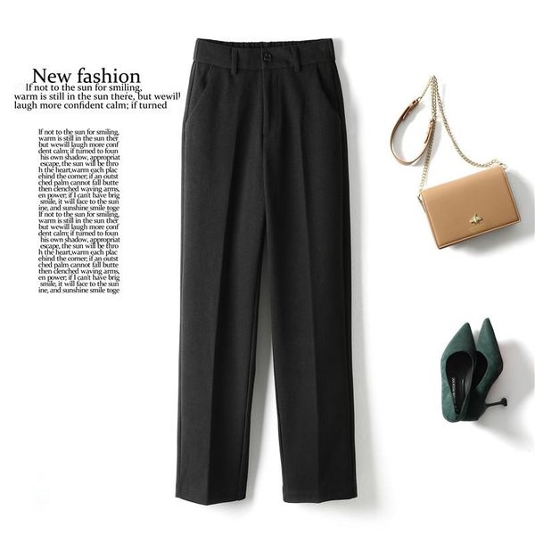 women's pants & capris limiguyue woolen trousers women autumn winter thick straight leg suit elegant high waist pant office casual xs-3, Black;white
women's pants & capris limiguyue woolen trousers women autumn winter thick straight leg suit elegant high waist pant office casual xs-3, Black;white