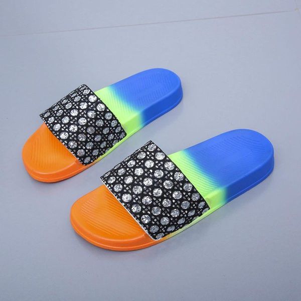 summer women slippers slides rhinestone flats sandals rainbow beach flip flops fashion serpentine female shoes, Black
summer women slippers slides rhinestone flats sandals rainbow beach flip flops fashion serpentine female shoes, Black