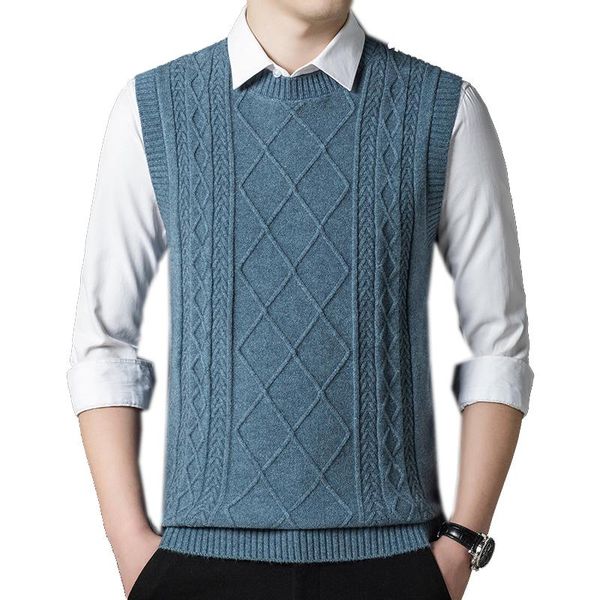 men's vests mens brand knit tank jumpers thick autumn winter v neck casual vintage 3d basic sweater pullover sleeveless 30.7% wool a082, Black;white
men's vests mens brand knit tank jumpers thick autumn winter v neck casual vintage 3d basic sweater pullover sleeveless 30.7% wool a082, Black;white