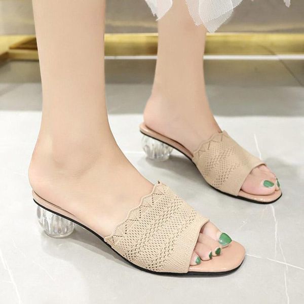 slippers plus size 41 women knitting crystal heels slides cut outs ladies dress shoes high beach shoe zapatos mujer 8973g, Black
slippers plus size 41 women knitting crystal heels slides cut outs ladies dress shoes high beach shoe zapatos mujer 8973g, Black