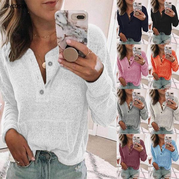 autumn women fashion casual long sleeve solid button o-neck with pocket kintted shirts female loose blouse women's blouses &, White
autumn women fashion casual long sleeve solid button o-neck with pocket kintted shirts female loose blouse women's blouses &, White