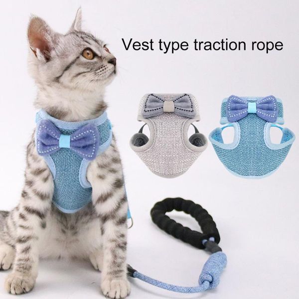 cat collars & leads bow harness pet leashes chest adjustable bowknot cats walk strap vest
cat collars & leads bow harness pet leashes chest adjustable bowknot cats walk strap vest