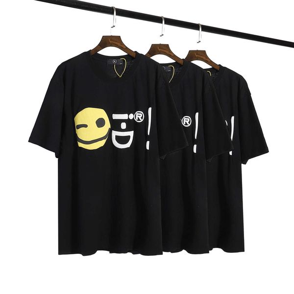 american high street fashion brand cpfm. kanye men's and women's i-d 40th smiling face foam printing loose short sleeve t-shirt, White;black
american high street fashion brand cpfm. kanye men's and women's i-d 40th smiling face foam printing loose short sleeve t-shirt, White;black