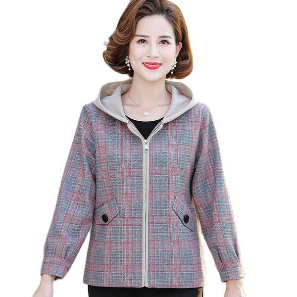 women's wool & blends 2021 spring autumn plaid jacket middle-aged elderly mothers woolen coat elegant casual short windbreaker outerwea, Black
women's wool & blends 2021 spring autumn plaid jacket middle-aged elderly mothers woolen coat elegant casual short windbreaker outerwea, Black