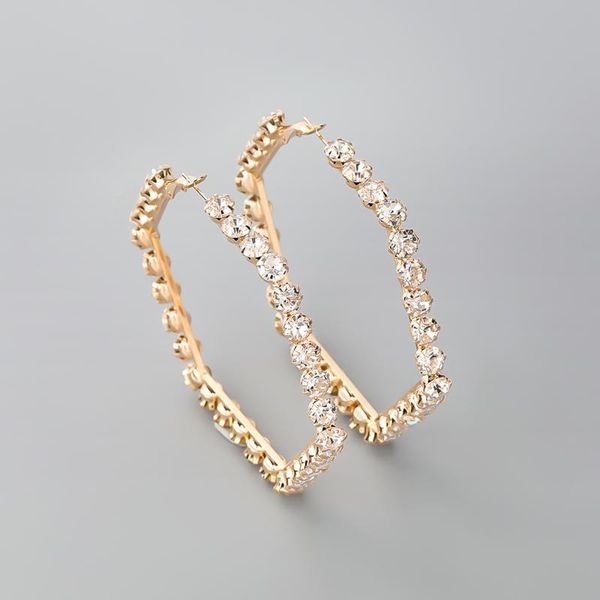 hoop & huggie jijiawenhua trend women's sparkling rhinestone hexagonal earrings dinner party declaration fashion jewelry accessories, Golden;silver
hoop & huggie jijiawenhua trend women's sparkling rhinestone hexagonal earrings dinner party declaration fashion jewelry accessories, Golden;silver
