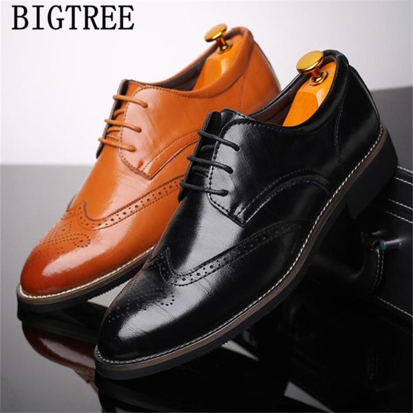 dress shoes brogue men classic genuine leather formal business office wedding sapato social masculino, Black
dress shoes brogue men classic genuine leather formal business office wedding sapato social masculino, Black
