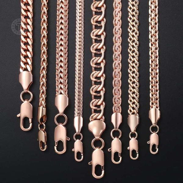 chains fanshion 585 rose gold necklace curb weaving snail link chain for men women classic jewelry gifts gnn1a, Silver
chains fanshion 585 rose gold necklace curb weaving snail link chain for men women classic jewelry gifts gnn1a, Silver