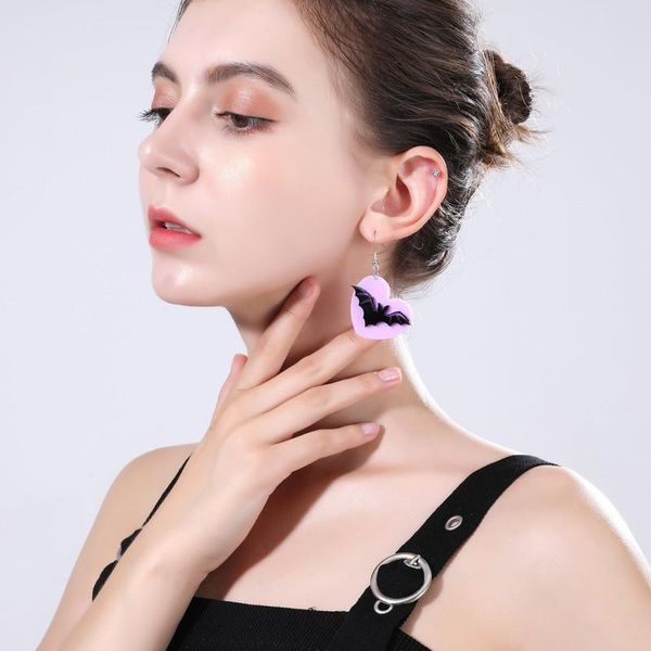 earrings & necklace lovely brand heart shape pattern drop for women purple color resin big dangle earring accessories, Silver
earrings & necklace lovely brand heart shape pattern drop for women purple color resin big dangle earring accessories, Silver