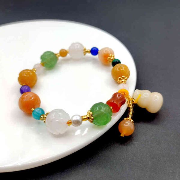 chinese-style products national style gold silk jade bracelet duobao honey wax buddha bead korean version small fresh lotus pumpkin
chinese-style products national style gold silk jade bracelet duobao honey wax buddha bead korean version small fresh lotus pumpkin