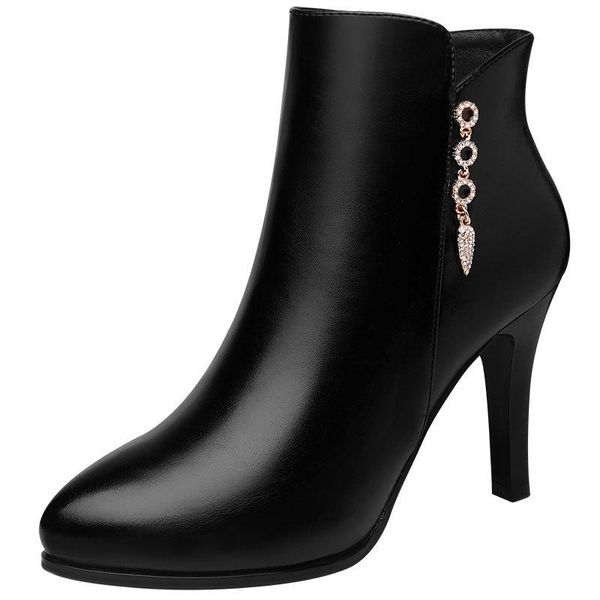 boots genuine soft split leather black short pointed toe thin high heels womens fashion office lady ankle shoes m0171
boots genuine soft split leather black short pointed toe thin high heels womens fashion office lady ankle shoes m0171