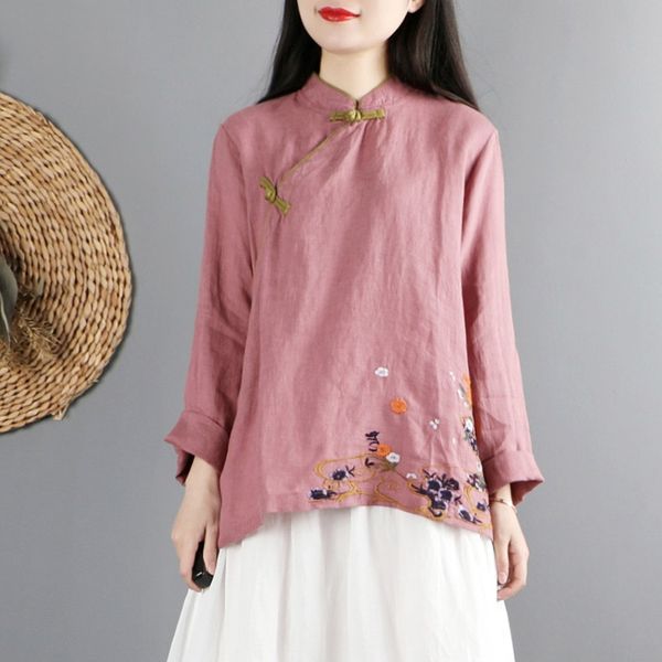 2021 chinese hanfu qipao blouse tang suit cotton embroidery traditional chinese style clothing women cheongsam 12406, Red
2021 chinese hanfu qipao blouse tang suit cotton embroidery traditional chinese style clothing women cheongsam 12406, Red