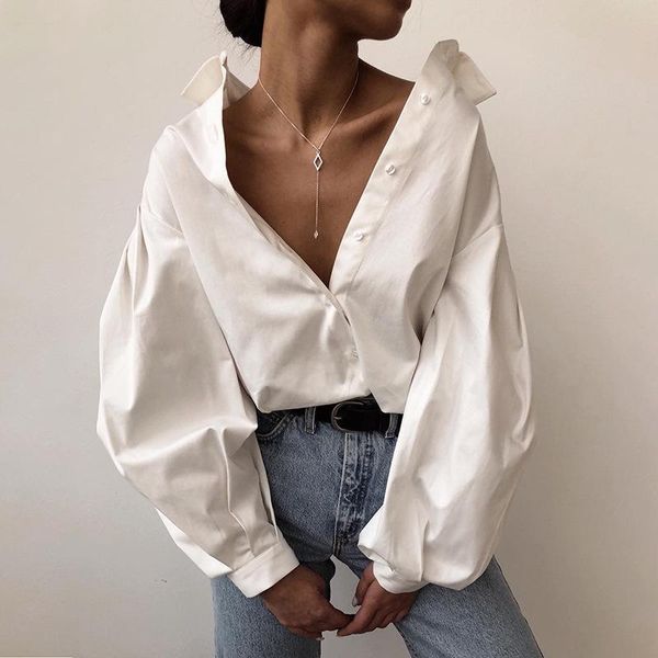 basic chic shirts office lady puff sleeve turn-down collar blouses 2021 women's loose solid color elegant blouse female &, White
basic chic shirts office lady puff sleeve turn-down collar blouses 2021 women's loose solid color elegant blouse female &, White