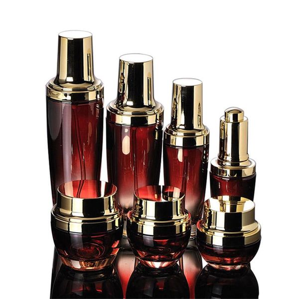 50pcs/lot 50ml red glass lotion bottles with gold/silver pump,lotion bottles, facial cream container refillable bottle packaging storage & j
50pcs/lot 50ml red glass lotion bottles with gold/silver pump,lotion bottles, facial cream container refillable bottle packaging storage & j