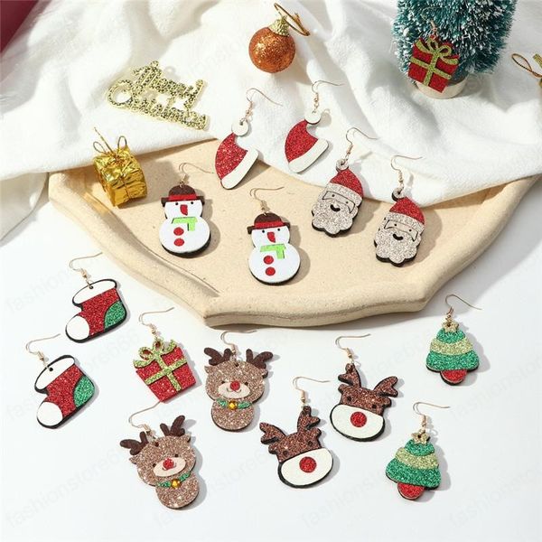 cute father christmas charm earrings flash powder cloth elk tree gift bear snowman south american cartoon earring jewelry for women girls pa, Silver
cute father christmas charm earrings flash powder cloth elk tree gift bear snowman south american cartoon earring jewelry for women girls pa, Silver