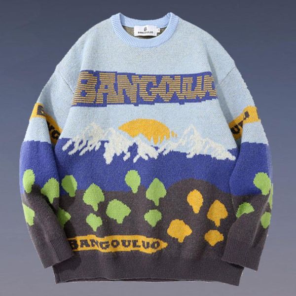 men's sweaters harajuku sweater men autumn winter pullover fashion round neck long sleeve mens loose trendy streetwear cartoon pattern, White;black
men's sweaters harajuku sweater men autumn winter pullover fashion round neck long sleeve mens loose trendy streetwear cartoon pattern, White;black