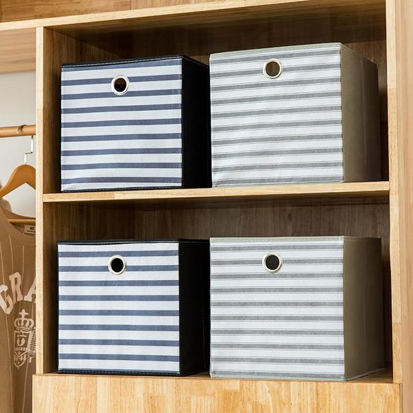 storage boxes & bins non-woven fabric stripe folding kid toy box closet cubes organizer with air hole organization
storage boxes & bins non-woven fabric stripe folding kid toy box closet cubes organizer with air hole organization