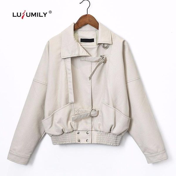 women's leather & faux lusumily spring autumn women jacket batwing sleeve slim vintage punk pu bf jackets short basic bomber coats, Black
women's leather & faux lusumily spring autumn women jacket batwing sleeve slim vintage punk pu bf jackets short basic bomber coats, Black