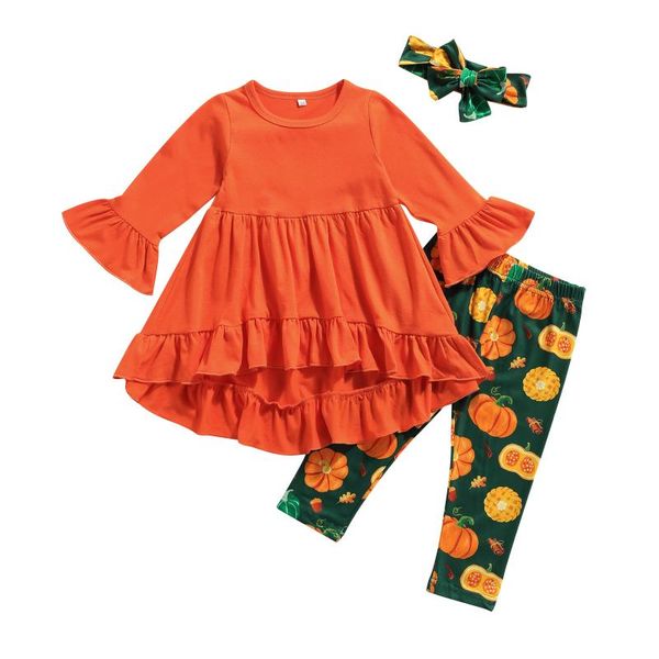 clothing sets 3pcs kids girls clothes set solid color long flared sleeve blouse + pumpkin print pants hairband autumn halloween outfits 2-7y, White
clothing sets 3pcs kids girls clothes set solid color long flared sleeve blouse + pumpkin print pants hairband autumn halloween outfits 2-7y, White