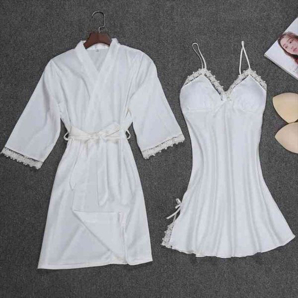 twinset robe suit women rayon 2pcs sleepwear v-neck nighgown amp bathrobe sleep set lace trim casual loose kimono bath gown, Black;red
twinset robe suit women rayon 2pcs sleepwear v-neck nighgown amp bathrobe sleep set lace trim casual loose kimono bath gown, Black;red