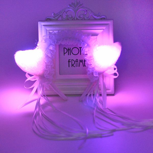 glowing cat ears headband anime costume accessories with bell ribbon tassel girl's led flashing plush furry hairband for halloween cosp, Silver
glowing cat ears headband anime costume accessories with bell ribbon tassel girl's led flashing plush furry hairband for halloween cosp, Silver