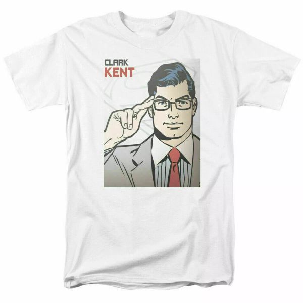 clark kent cover superman t shirt licensed comic book movie tee white, White;black
clark kent cover superman t shirt licensed comic book movie tee white, White;black