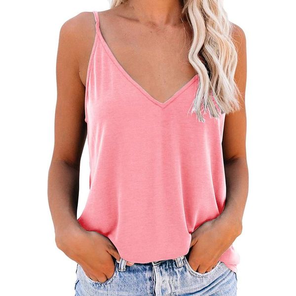 women's tanks & camis girlish style tank basic strappy sleeveless cropped vest loose v neck shirts blouses camisoles, White
women's tanks & camis girlish style tank basic strappy sleeveless cropped vest loose v neck shirts blouses camisoles, White
