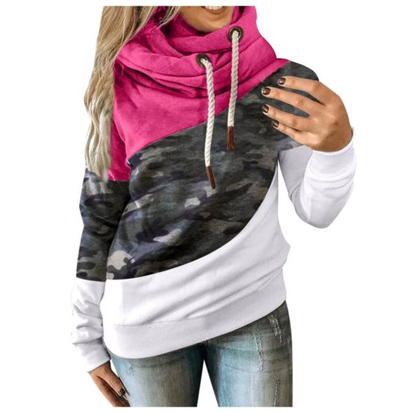 women's hoodies & sweatshirts streetwear camouflage contrast long sleeve hoodie sweatshirt for women fashion winter hooded clothes part, Black
women's hoodies & sweatshirts streetwear camouflage contrast long sleeve hoodie sweatshirt for women fashion winter hooded clothes part, Black