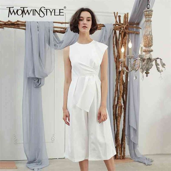 sleeveless women's jumpsuits patchwork tunic high waist ankle length wide leg pants autumn ol clothes oversize 210521, Black;white
sleeveless women's jumpsuits patchwork tunic high waist ankle length wide leg pants autumn ol clothes oversize 210521, Black;white