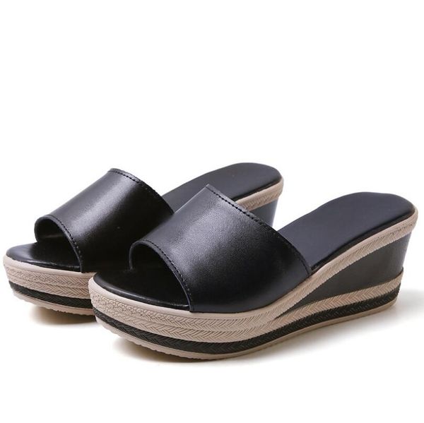 2021 women sandals casual summer shoes woman peep toe slippers soft bottom wedges for, Black
2021 women sandals casual summer shoes woman peep toe slippers soft bottom wedges for, Black