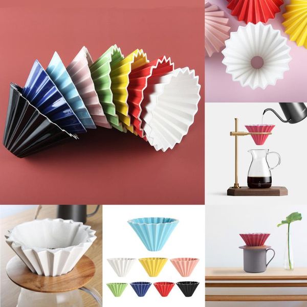 coffee filters ceramic handmade origami filter cup hand v60 funnel cake
coffee filters ceramic handmade origami filter cup hand v60 funnel cake