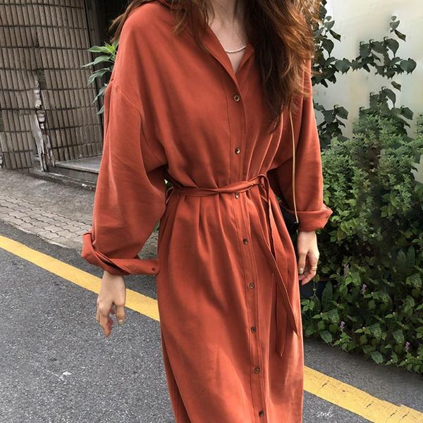 casual dresses zcsmll black korean chic spring lapel single-breasted lace-up waist long-sleeved shirt dress for women 2021 summer, Black;gray
casual dresses zcsmll black korean chic spring lapel single-breasted lace-up waist long-sleeved shirt dress for women 2021 summer, Black;gray