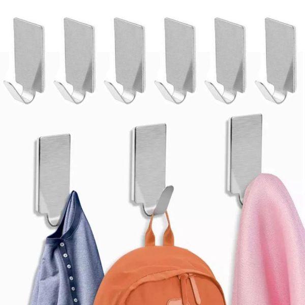 hooks & rails 12pcs adhesive stainless steel towel family robe hanging hats bag clothes rack key holder wall hanger
hooks & rails 12pcs adhesive stainless steel towel family robe hanging hats bag clothes rack key holder wall hanger