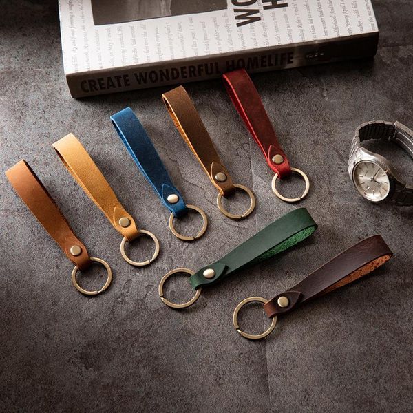 keychains fashion bright two-layer cowhide leather keychain single buckle long colors genuine key chain wallet keyholde, Silver
keychains fashion bright two-layer cowhide leather keychain single buckle long colors genuine key chain wallet keyholde, Silver