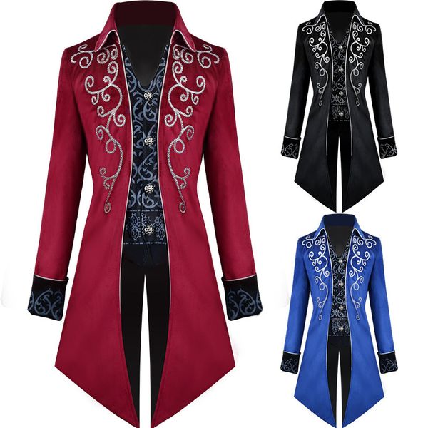 Fashion Trench Coat 2021 Medieval Clothing Medium Length Sier Banded Tuxedo Men, Silver trimmed tuxedo black
Fashion Trench Coat 2021 Medieval Clothing Medium Length Sier Banded Tuxedo Men, Silver trimmed tuxedo black