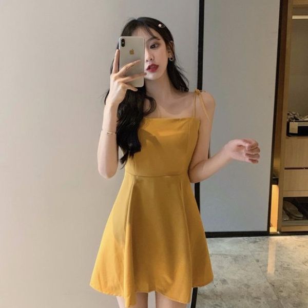 casual dresses 2021 style sling wrapped chest dress female sen western waist was thin short wild summer fashion, Black;gray
casual dresses 2021 style sling wrapped chest dress female sen western waist was thin short wild summer fashion, Black;gray