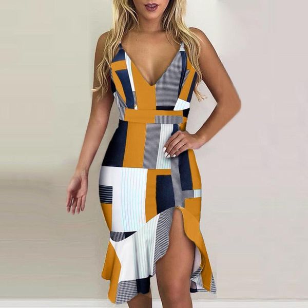 casual dresses plaid print dress women elegant sleeveless v-neck spaghetti strap irregular party robe moulante femme for, Black;gray
casual dresses plaid print dress women elegant sleeveless v-neck spaghetti strap irregular party robe moulante femme for, Black;gray
